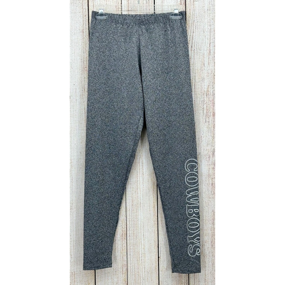 NFL Dallas Cowboys Play Action Womens Leggings Size Medium Gray Stadium